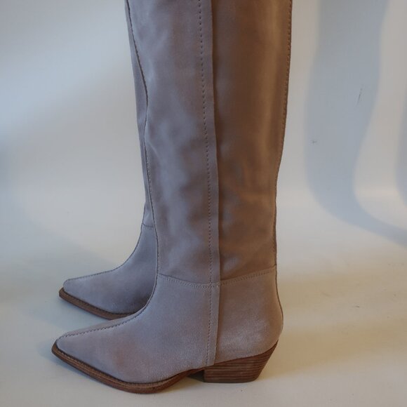 NWOB Womens Free People Beige Suede Western Boots 36 US/6 - Picture 7 of 12
